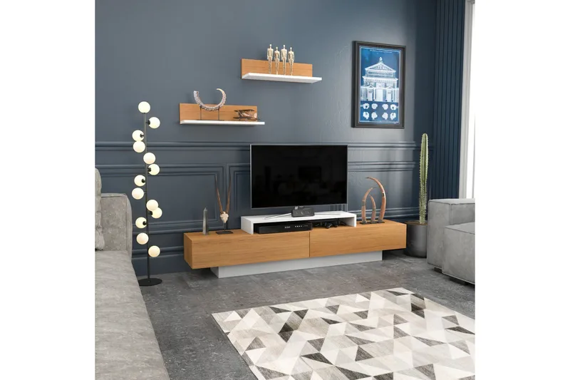 Rinorea Tv-möbelset 180x40 cm - Vit - Möbler - Tv möbel & mediamöbel - TV-möbelset