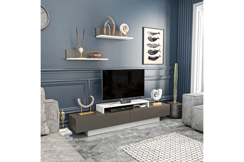 Rinorea Tv-möbelset 180x40 cm - Vit - Möbler - Tv möbel & mediamöbel - TV-möbelset