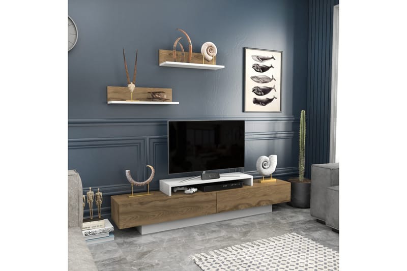 Rinorea Tv-möbelset 180x40 cm - Vit - Möbler - Tv möbel & mediamöbel - TV-möbelset