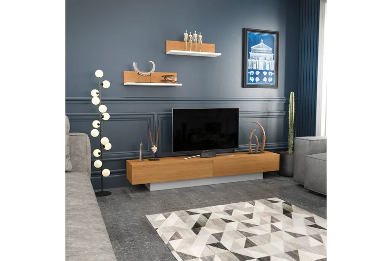 Rinorea Tv-möbelset 180x40 cm - Vit - Möbler - Tv möbel & mediamöbel - TV-möbelset