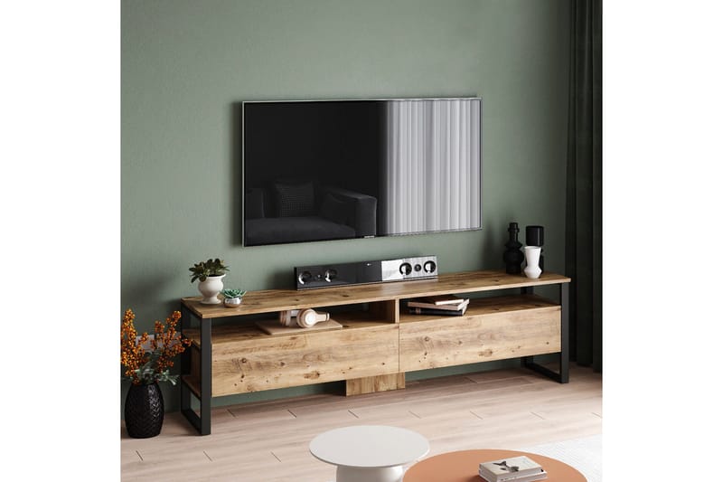 Rinorea Tv-möbelset 180x56 cm - Grön - Möbler - Tv möbel & mediamöbel - TV-möbelset