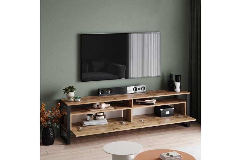 Rinorea Tv-möbelset 180x56 cm - Grön - TV-möbelset