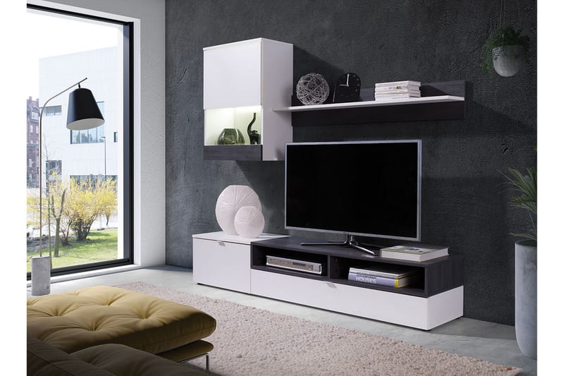 Roco TV-möbelset & LED - Vit - Möbler - Tv möbel & mediamöbel - TV-möbelset