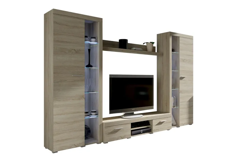 Rumba TV-möbelset 300x34x190 cm - Trä/natur - Möbler - Tv möbel & mediamöbel - TV-möbelset