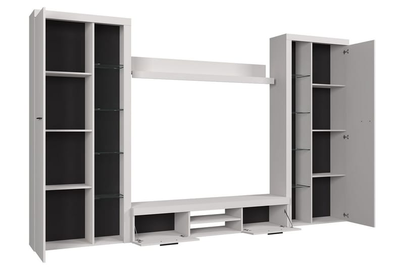 Rumba TV-möbelset 300x34x190 cm - Vit - TV-möbelset