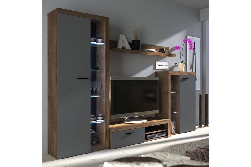 Rumba TV-möbelset - Beige/Grå/Vit - Möbler - Tv möbel & mediamöbel - TV-möbelset