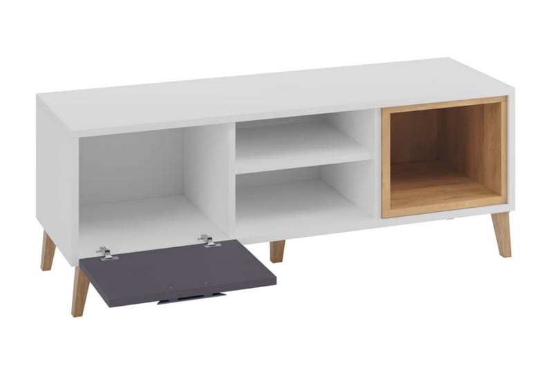 Sayuki Tv-möbelset 120 cm - Vit/Grå - Möbler - Tv möbel & mediamöbel - TV-möbelset
