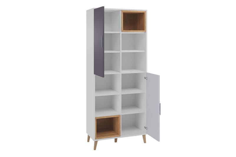 Sayuki Tv-möbelset 120 cm - Vit/Grå - Möbler - Tv möbel & mediamöbel - TV-möbelset