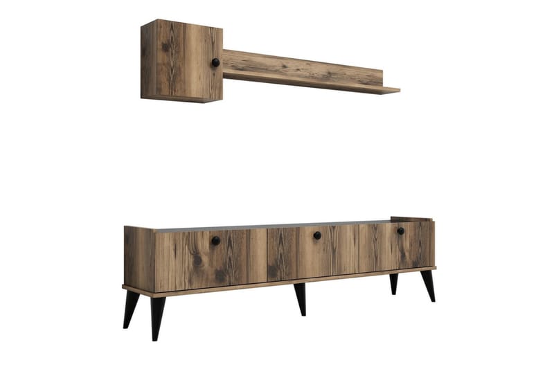 Sharod TV-Möbelset 180 cm - Valnöt/Marmor - Möbler - Tv möbel & mediamöbel - TV-möbelset