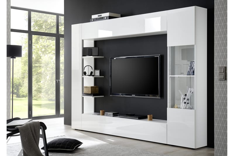 Sorano Modern TV-möbelset 295 cm - Vit - TV-möbelset