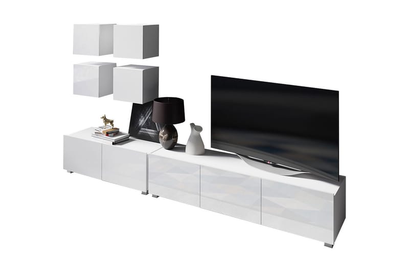 Tessan TV-möbelset - Grå/Vit - Möbler - Tv möbel & mediamöbel - TV-möbelset