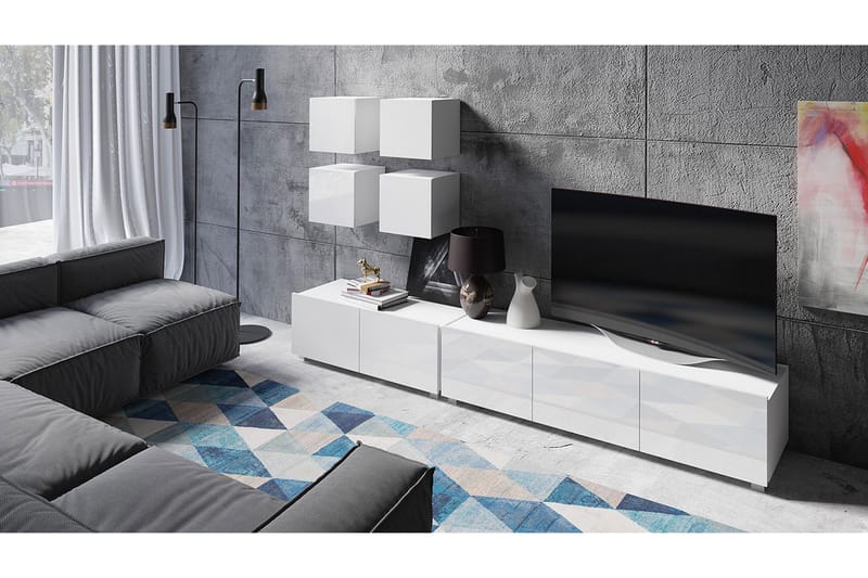 Tessan TV-möbelset - Grå/Vit - Möbler - Tv möbel & mediamöbel - TV-möbelset