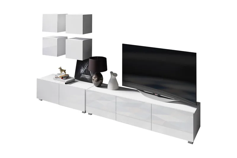 Tessan TV-möbelset - Grå/Vit - Möbler - Tv möbel & mediamöbel - TV-möbelset