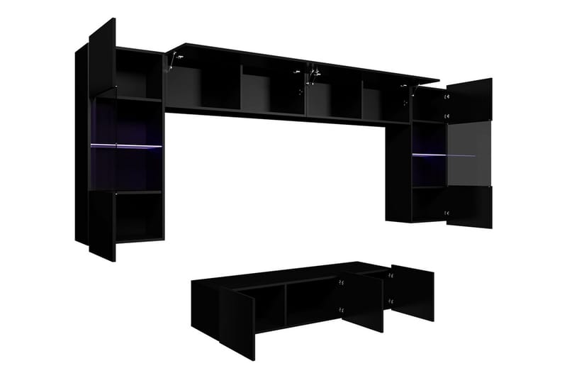 Tessan TV-möbelset - Svart/Vit - Möbler - Tv möbel & mediamöbel - TV-möbelset