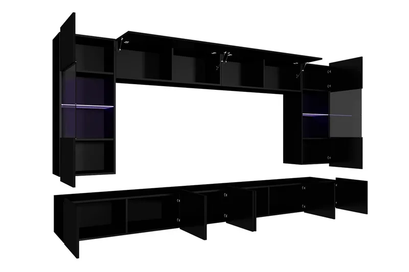 Tessan TV-möbelset - Svart/Vit - Möbler - Tv möbel & mediamöbel - TV-möbelset