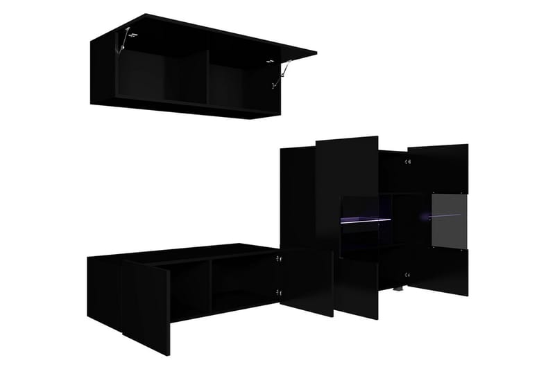 Tessan TV-möbelset - Svart/Vit - Möbler - Tv möbel & mediamöbel - TV-möbelset