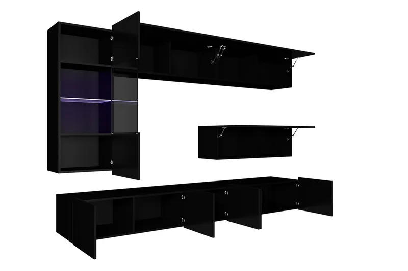 Tessan TV-möbelset - Svart/Vit - Möbler - Tv möbel & mediamöbel - TV-möbelset