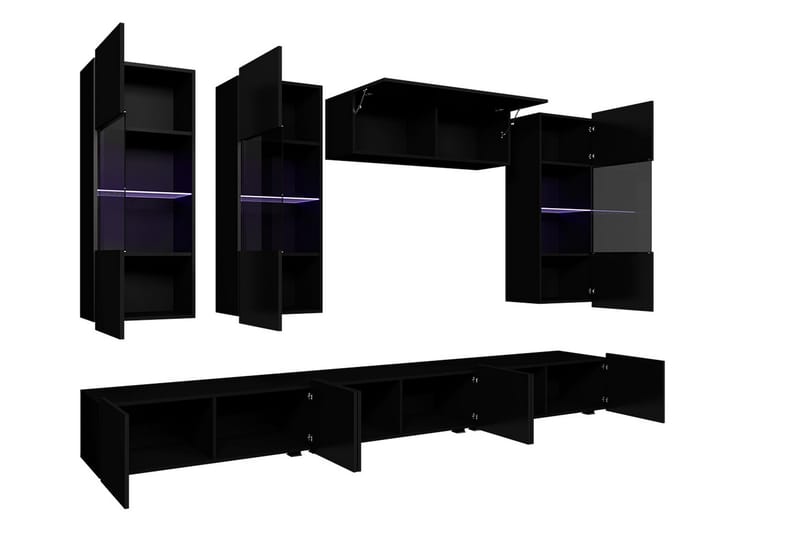 Tessan TV-möbelset - Svart/Vit - Möbler - Tv möbel & mediamöbel - TV-möbelset