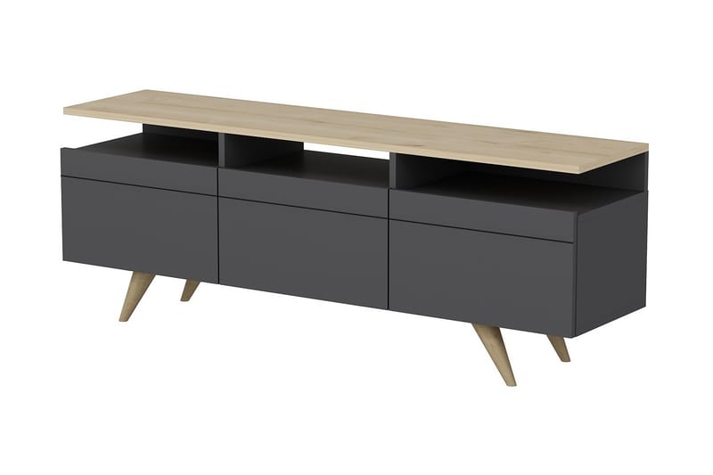 TV-möbelset 35x150 cm - Antracit/Natur - Möbler - Tv möbel & mediamöbel - TV-möbelset