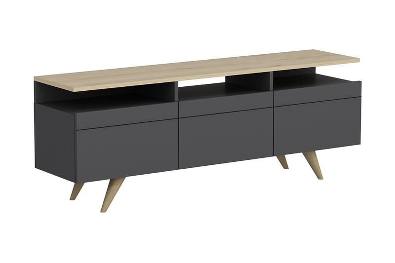 TV-möbelset 35x150 cm - Antracit/Natur - Möbler - Tv möbel & mediamöbel - TV-möbelset