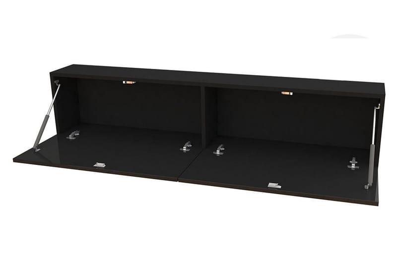 Vasil TV-möbelset 280x40x180 cm - Svart/Vit - Möbler - Tv möbel & mediamöbel - TV-möbelset
