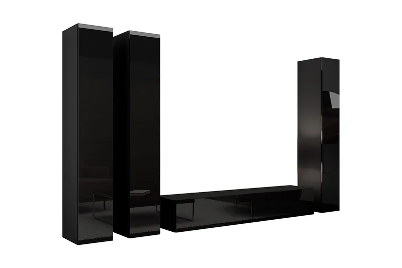 Vasil TV-möbelset 300x40x180 cm - Vit - Möbler - Tv möbel & mediamöbel - TV-möbelset