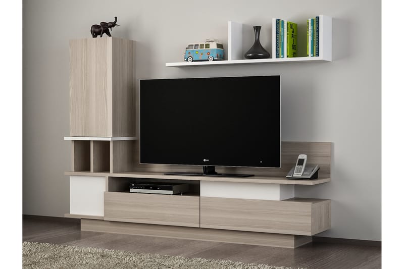 Vintalle Tv-bänk med Dold Förvaring - Vit - Möbler - Tv möbel & mediamöbel - TV-möbelset
