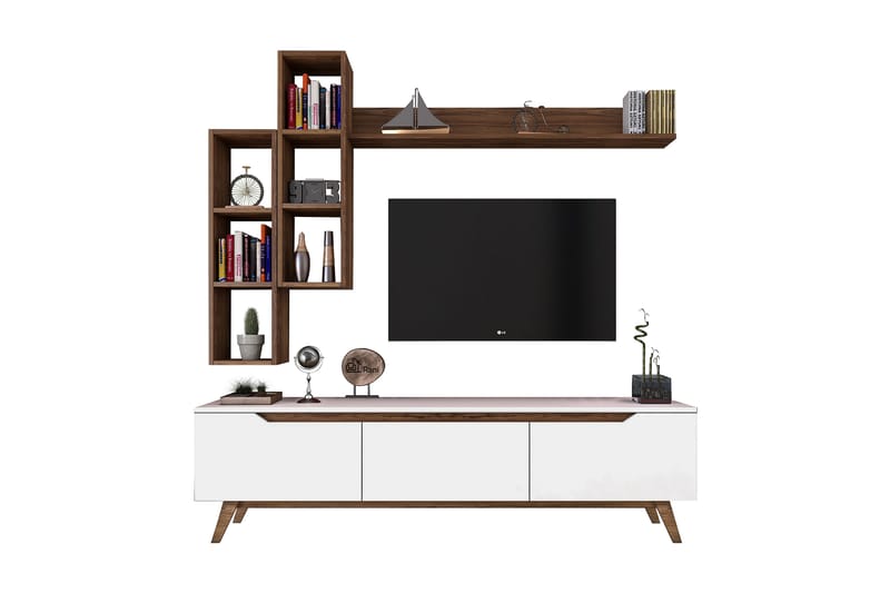 Virkesbo TV-Möbelset 180 cm - Beige - Möbler - Tv möbel & mediamöbel - TV-möbelset