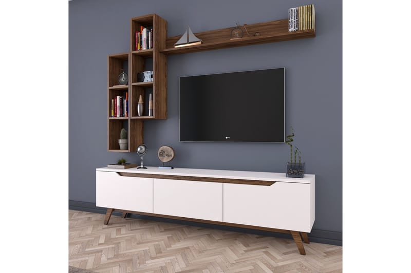 Virkesbo TV-Möbelset 180 cm - Beige - Möbler - Tv möbel & mediamöbel - TV-möbelset