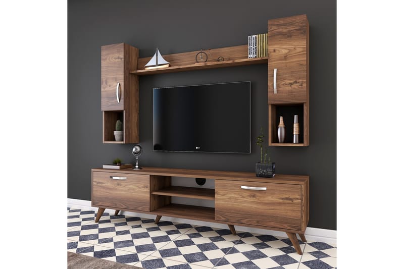 Virkesbo TV-Möbelset 180 cm - Brun - Möbler - Tv möbel & mediamöbel - TV-möbelset