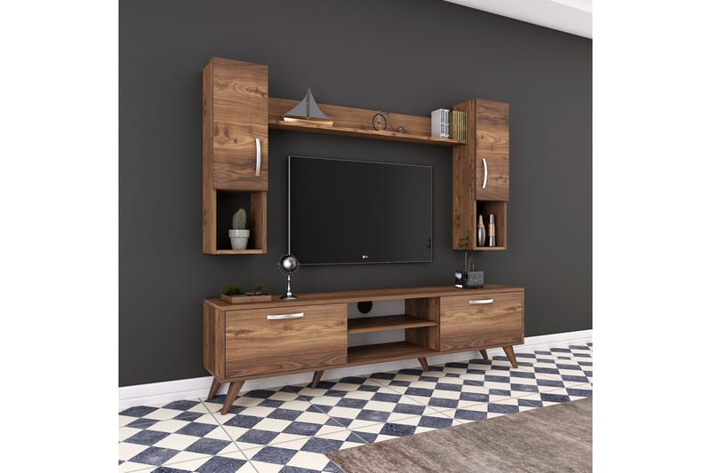 Virkesbo TV-Möbelset 180 cm - Brun - Möbler - Tv möbel & mediamöbel - TV-möbelset