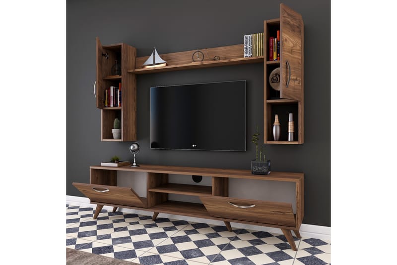 Virkesbo TV-Möbelset 180 cm - Brun - Möbler - Tv möbel & mediamöbel - TV-möbelset