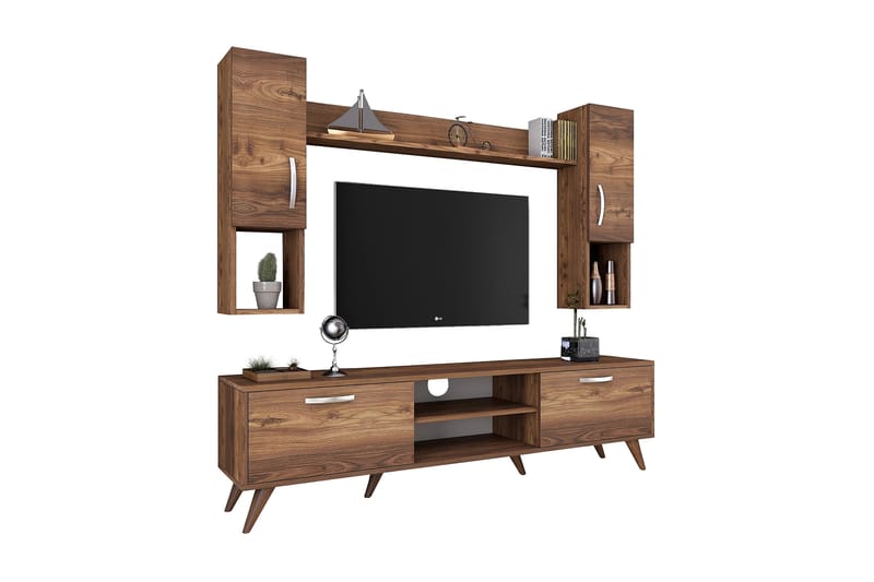 Virkesbo TV-Möbelset 180 cm - Brun - Möbler - Tv möbel & mediamöbel - TV-möbelset