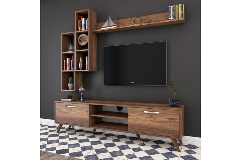 Virkesbo TV-Möbelset 180 cm - Brun - Möbler - Tv möbel & mediamöbel - TV-möbelset