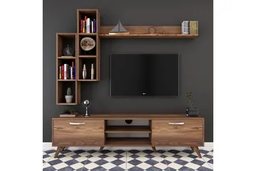 Virkesbo TV-Möbelset 180 cm - Brun - Möbler - Tv möbel & mediamöbel - TV-möbelset