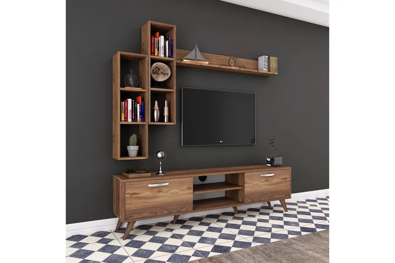 Virkesbo TV-Möbelset 180 cm - Brun - Möbler - Tv möbel & mediamöbel - TV-möbelset