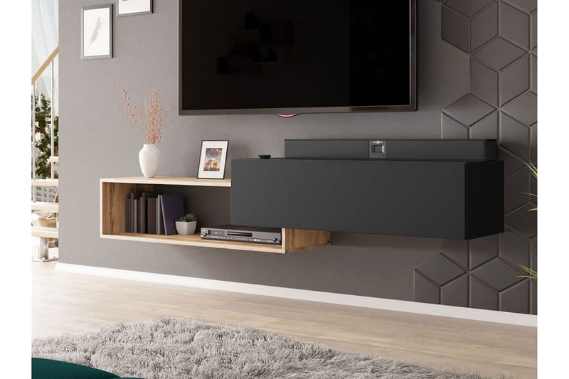Carbost Tv-skåp 210 cm - Svart - Möbler - Tv möbel & mediamöbel - TV skåp