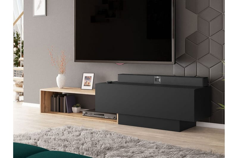 Carbost Tv-skåp 210 cm - Svart - Möbler - Tv möbel & mediamöbel - TV skåp