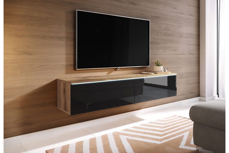 Cuguen Tv-skåp 140 cm - Natur/Svart - Möbler - Tv möbel & mediamöbel - TV skåp