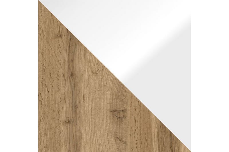 Cuguen Tv-skåp 140 cm Vit LED - Vit/Natur - Möbler - Tv möbel & mediamöbel - TV bänk & mediabänk