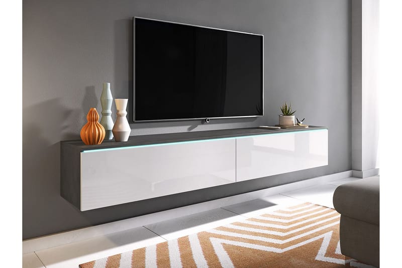 Cuguen Tv-skåp 180 cm - Vit - Möbler - Tv möbel & mediamöbel - TV skåp