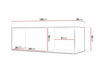 Dunvegan Tv-skåp 100 cm - Möbler - Tv möbel & mediamöbel - TV bänk & mediabänk