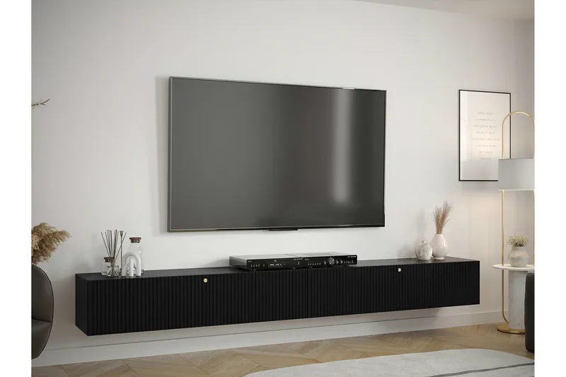 Dunvegan Tv-skåp 300 cm Black - Möbler - Tv möbel & mediamöbel - TV skåp