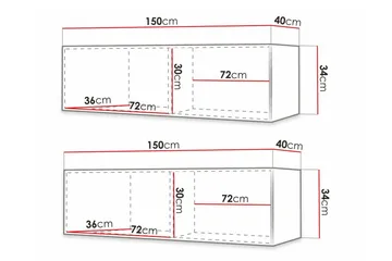 Dunvegan Tv-skåp 300 cm Black - Möbler - Tv möbel & mediamöbel - TV bänk & mediabänk
