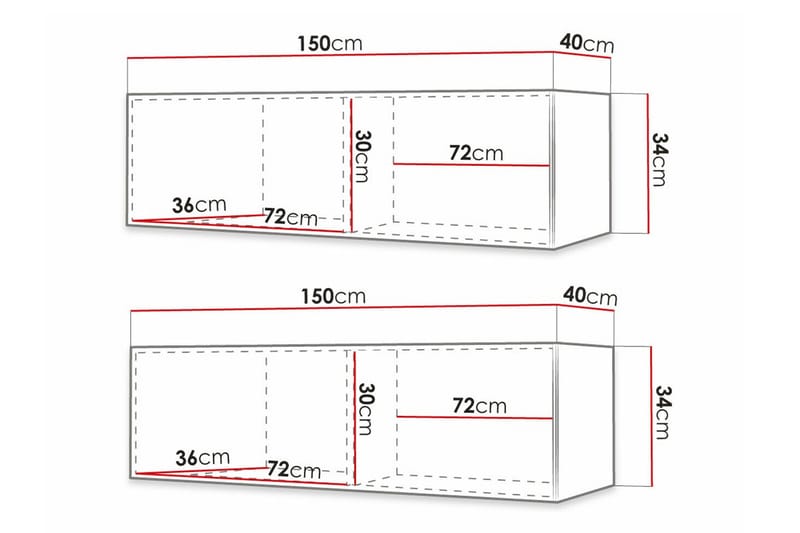 Dunvegan Tv-skåp 300 cm - Svart - Möbler - Tv möbel & mediamöbel - TV skåp
