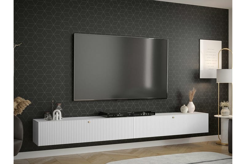 Dunvegan Tv-skåp 300 cm - Vit - Möbler - Tv möbel & mediamöbel - TV skåp