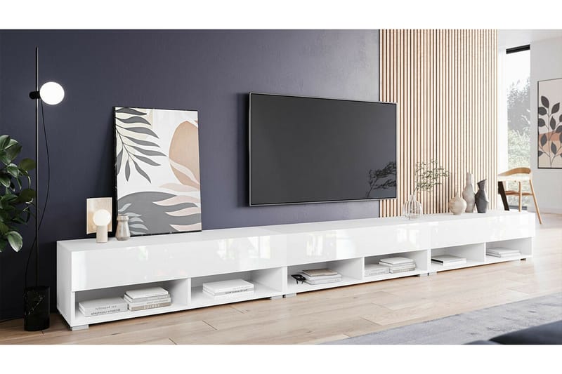 Galbally Tv-skåp 300 cm - Vit - Möbler - Tv möbel & mediamöbel - TV skåp