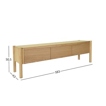 TV-skåp Gardenia Ek 183x43x50,5 cm - ek - Möbler - Tv möbel & mediamöbel - TV bänk & mediabänk