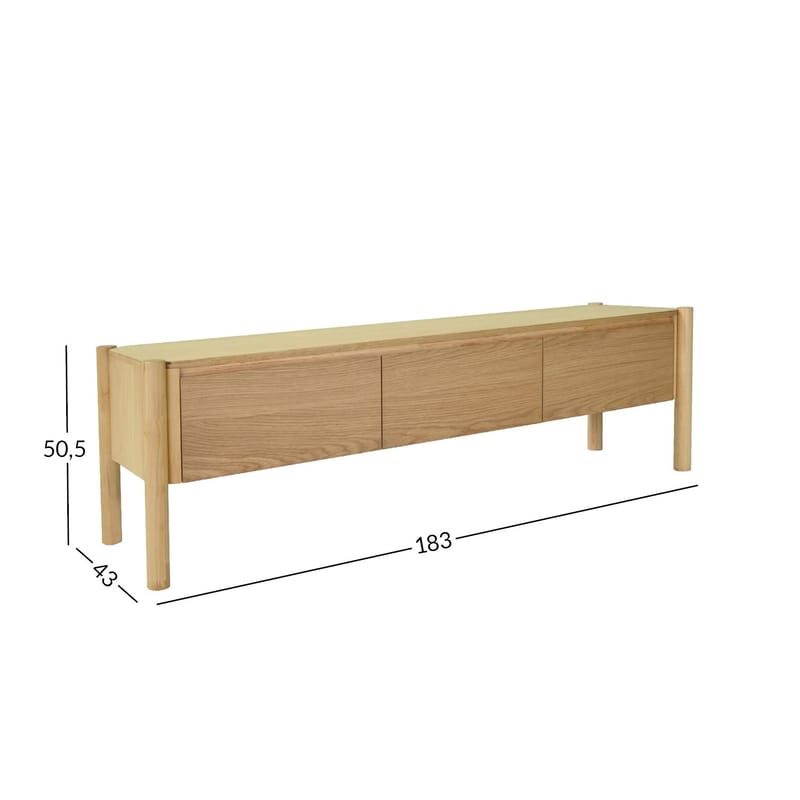 TV-skåp Gardenia Ek 183x43x50,5 cm - ek - Möbler - Tv möbel & mediamöbel - TV skåp