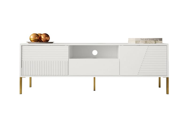Glenndale Tv-skåp 155 cm - Vit - Möbler - Tv möbel & mediamöbel - TV skåp